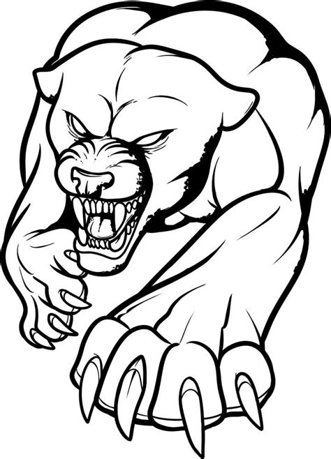 coloring pages panther